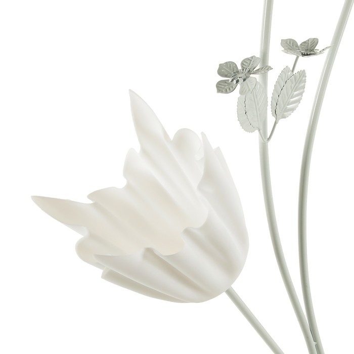 Светильник напольный "Тюльпаны" E27 3х40Вт белый 27х49х155 см