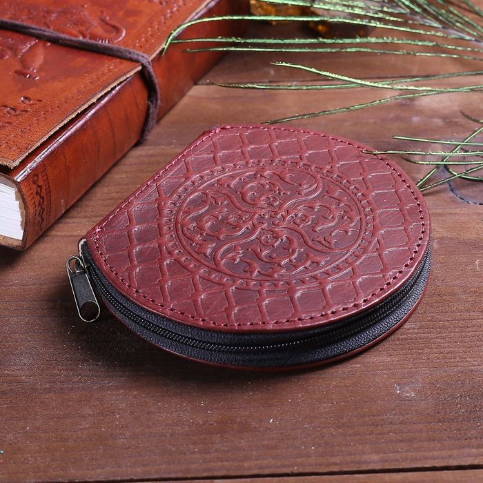 Кошелёк женский на молнии, 1 отдел, цвет бордовый