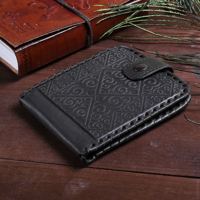 Кошелёк женский, 2 отдела, для карт, для монет, цвет коричневый