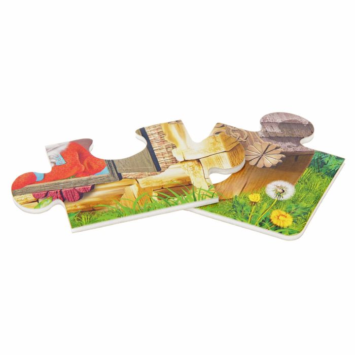 Пазл-рамка "Лиса и Заяц", 12 элементов