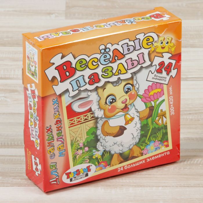 Пазлы "Веселая овечка", 24 элемента
