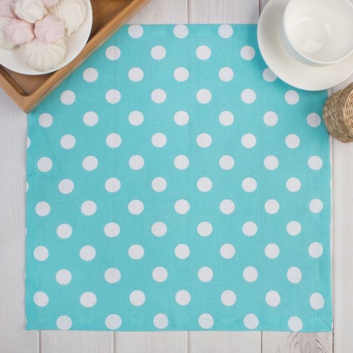 Салфетка "Этель" Мятная карамель 40х40, горох, 100% хл, рогожка 165 г/м2