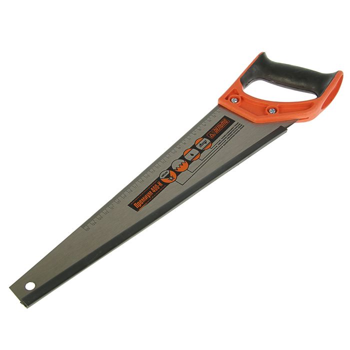 Ножовка по дереву "Дельта", 400 мм, с трапецеевидным полотном, средний шаг 4,5 мм