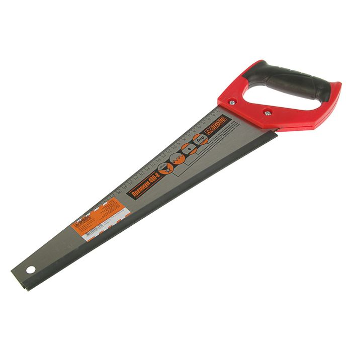 Ножовка по дереву "Дельта", 400 мм, трапецев. полотно, универсальн.-средний, шаг 4,5 мм