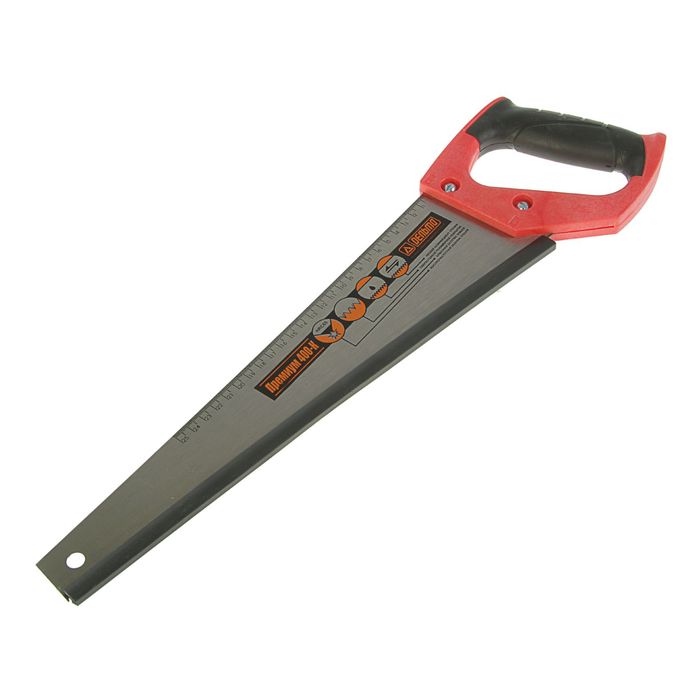 Ножовка по дереву "Дельта", 400 мм, с трапецеевидным полотном, мелкий, шаг 3 мм