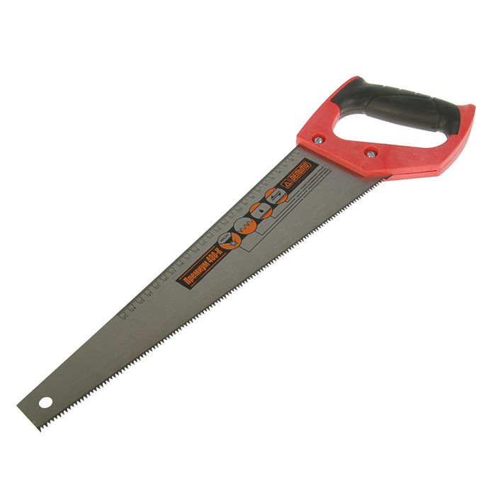 Ножовка по дереву "Дельта", 400 мм, с трапецеевидным полотном, мелкий, шаг 3 мм