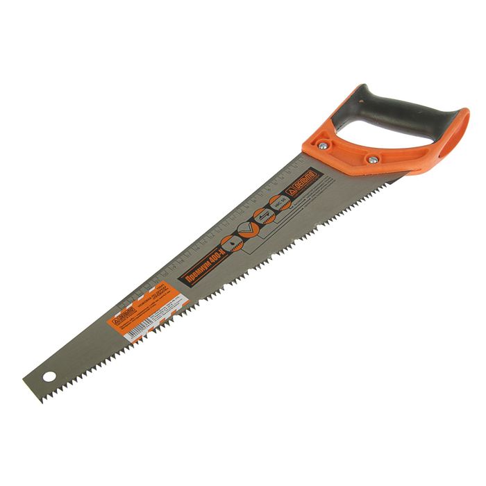 Ножовка по дереву "Дельта", Премиум, 400 мм, трапецев. полотно, перем.-средн., шаг 4,5 мм