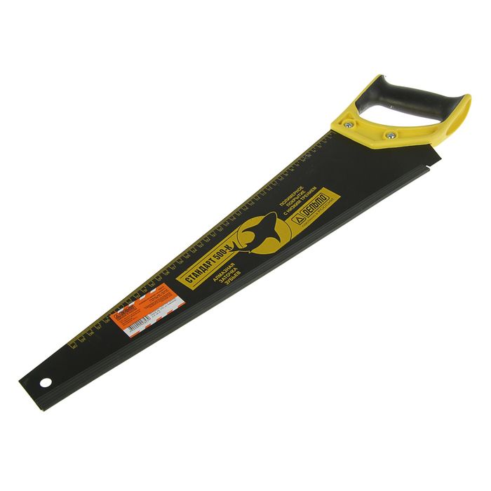 Ножовка по дереву "Дельта", Стандарт, 500 мм, трапецеевидн. полотно, средний, шаг 4,5 мм