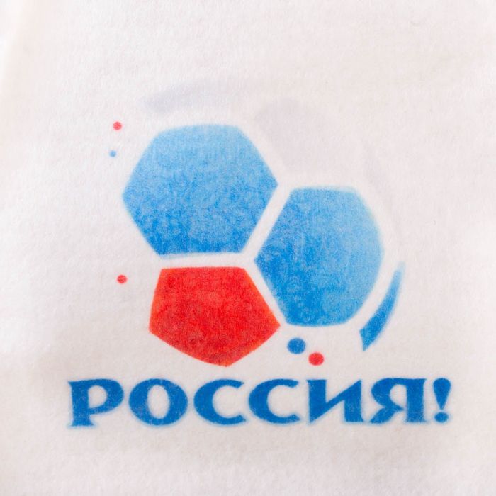 Шапка банная с принтом "Россия"