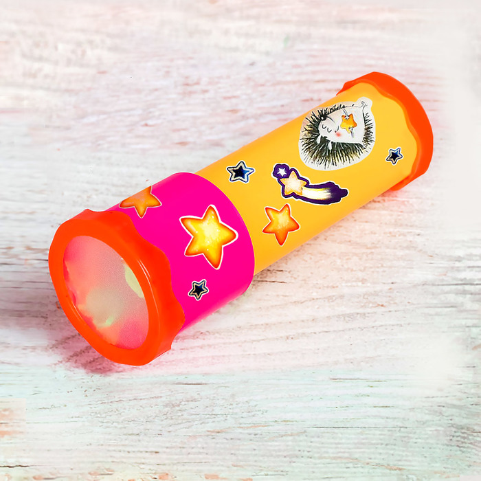 Калейдоскоп пластиковый с наклейками "Волшебство", 10 см