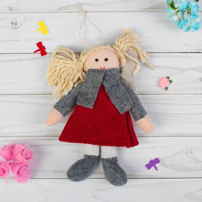 Кукла интерьерная "Ангел" с хвостиками