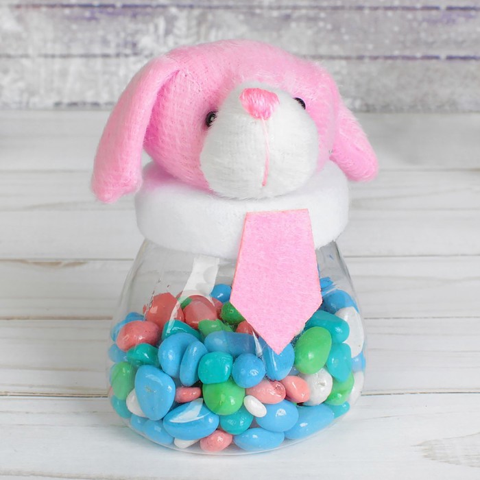 Конфетница "Собака в галстуке", 80 г, цвета МИКС