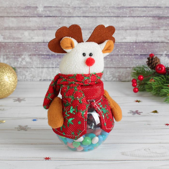 Подарочная упаковка "Новый год" в снежинку, вместимость 100 мл, виды МИКС