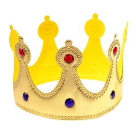 Корона «Королева», со стразами, цвет золотой