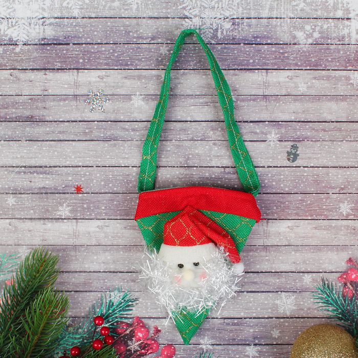 Сумочка "Новый год" с бантиком, виды МИКС