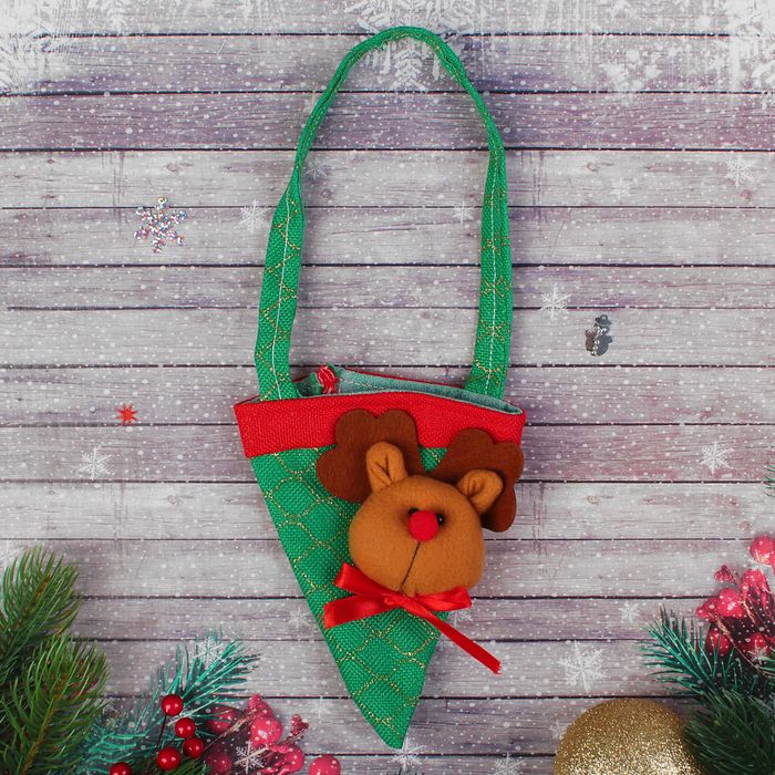 Сумочка "Новый год" с бантиком, виды МИКС