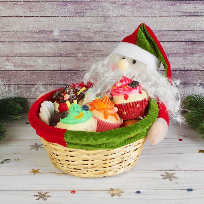 Конфетница "Дедушка Мороз" в колпаке