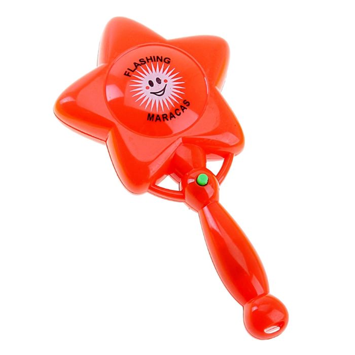 Маракас "Звезда", с подсветкой, цвета МИКС