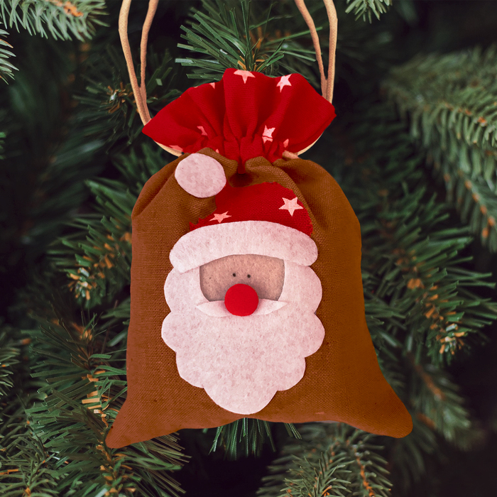 Набор для создания мешочка для новогоднего подарка "Дед мороз"