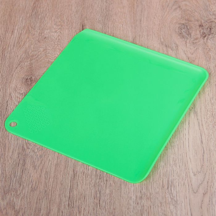 Доска разделочная квадратная 22 см с теркой "Смарт" Цвет МИКС