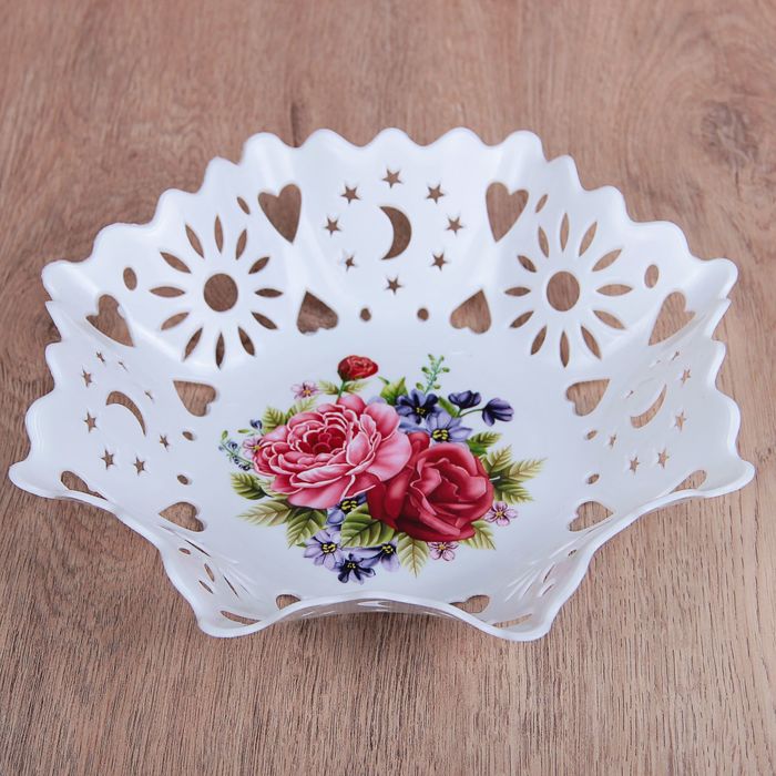 Ваза для хлеба и фруктов 24 см "Кубань", цвета МИКС