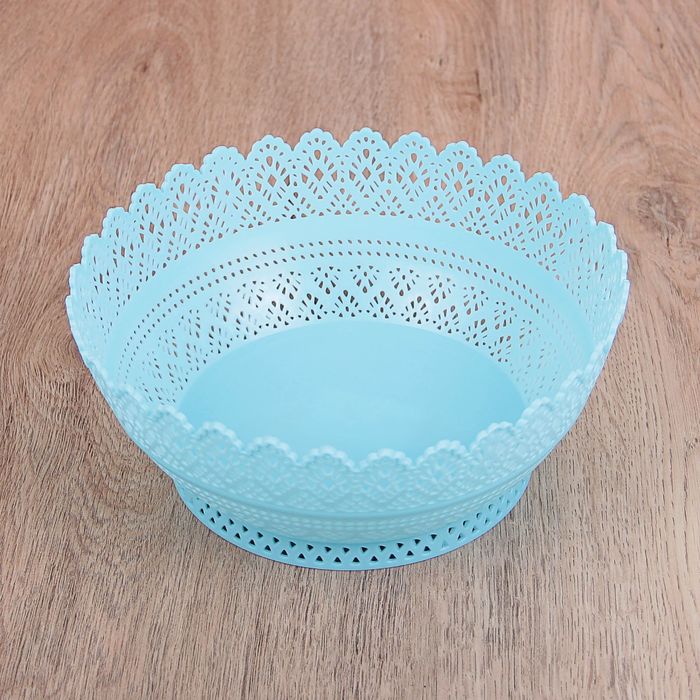 Ваза для хлеба и фруктов 20 см "Зефир", цвета МИКС