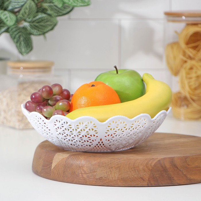 Ваза для хлеба и фруктов «Кубань. Сердце», d=22 см, цвет МИКС ваза для хлеба и фруктов вязание 18×4 5 см рисунок микс