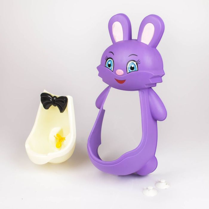 Детский горшок-писсуар на присосках «Зайчик», цвета МИКС