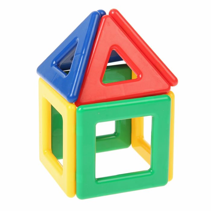 Магнитный 3D конструктор для малышей, 10 деталей