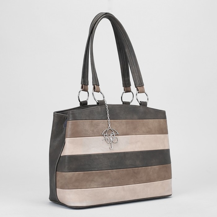 Сумка женская, отдел с перегородкой на молнии, наружный карман, цвет коричневый