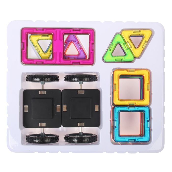 Магнитный 3D конструктор «Авто», 34 детали