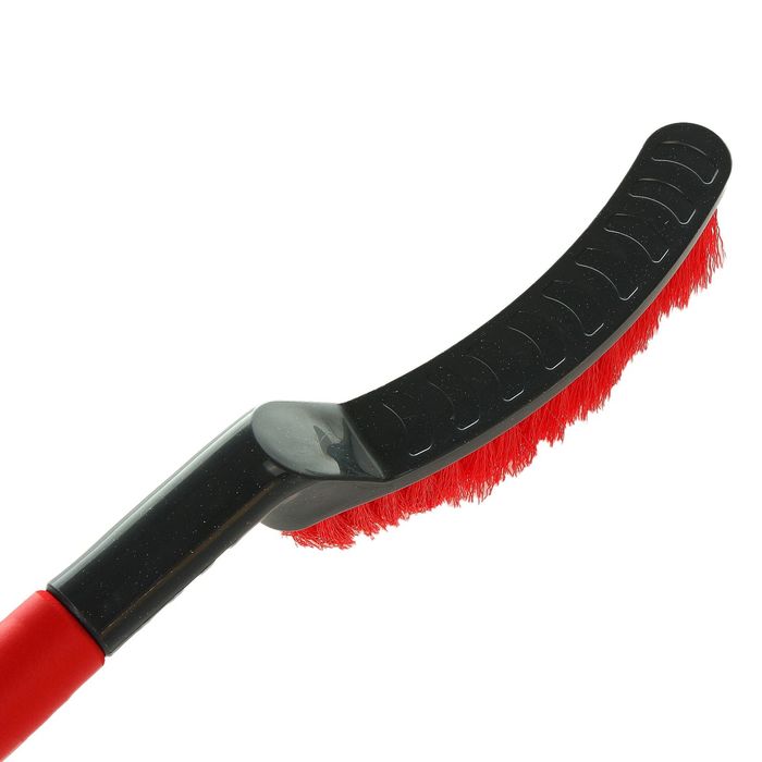 Щетка-сметка со скребком и мягкой ручкой, са-73, микс