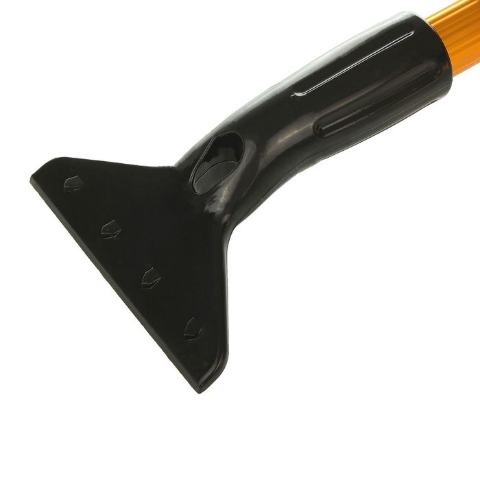 Щетка-сметка со скребком и мягкой ручкой, са-80