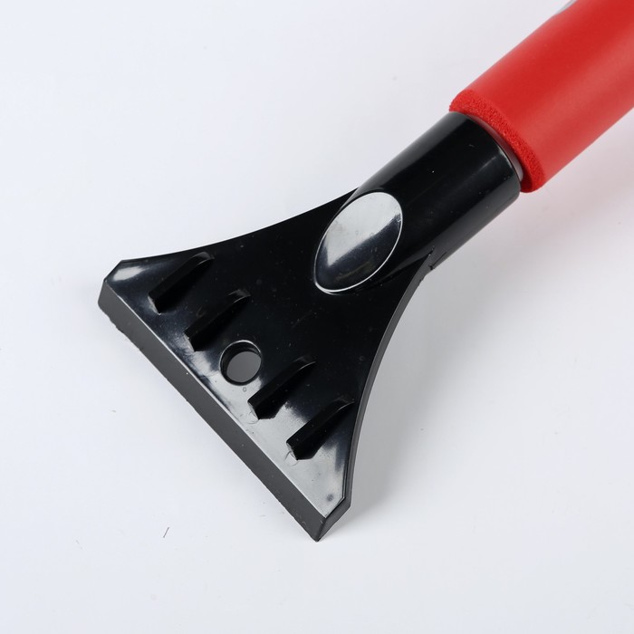 Щетка-сметка со скребком и мягкой ручкой, са-82