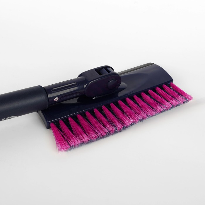 Щетка-сметка со скребком и мягкой ручкой, поворотная, с водосгоном, са-83