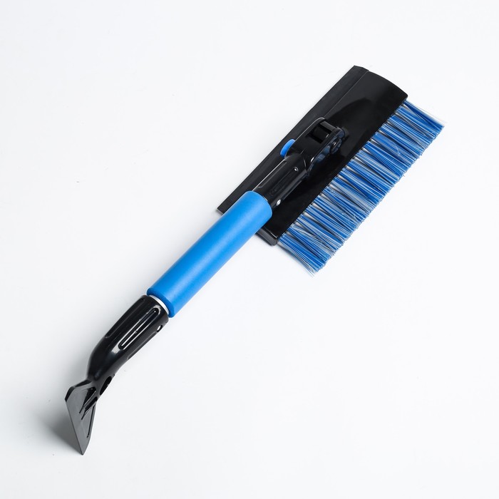 Щетка-сметка со скребком и мягкой ручкой, поворотная, с водосгоном, са-83