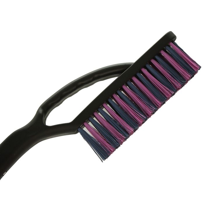 Щетка-сметка со скребком и мягкой ручкой, са-89