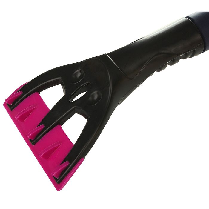 Щетка-сметка со скребком и мягкой ручкой, са-89