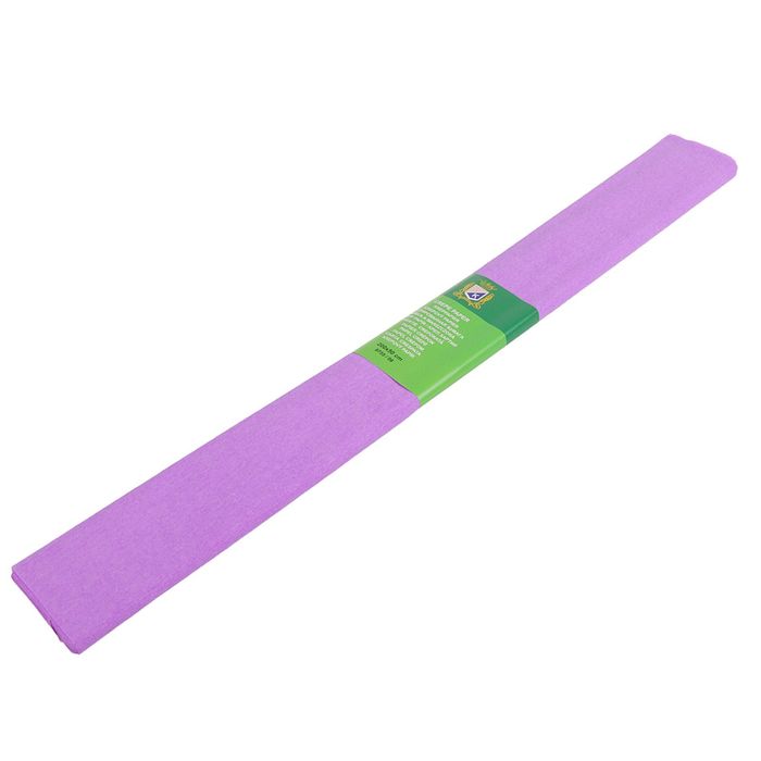 Бумага крепированная 50*200см плотность-32 г/м в рулоне Сиреневый (80-21)