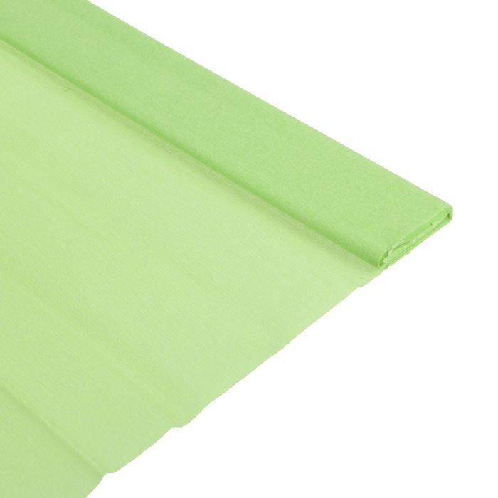 Бумага крепированная 50*200см плотность-32 г/м в рулоне Салатовый (80-12)