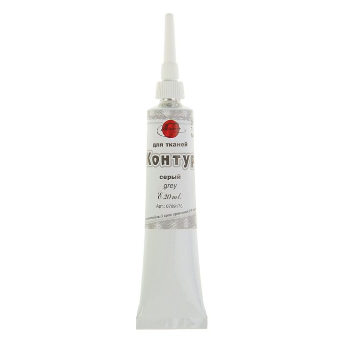 Контур для ткани акрил 20 мл Таир серый 0709176