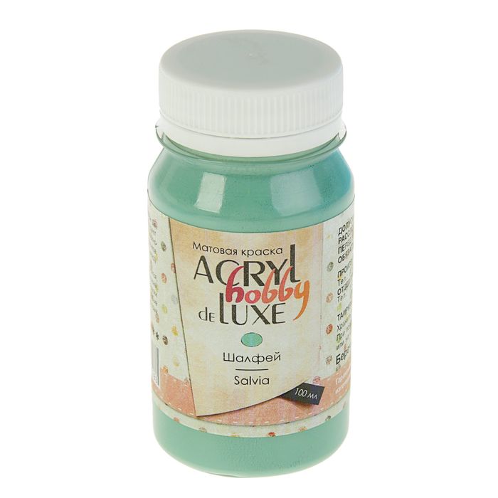 Краска акриловая Pastel 100 мл ТАИР Acryl hobby DeLux 0301182 Шалфей