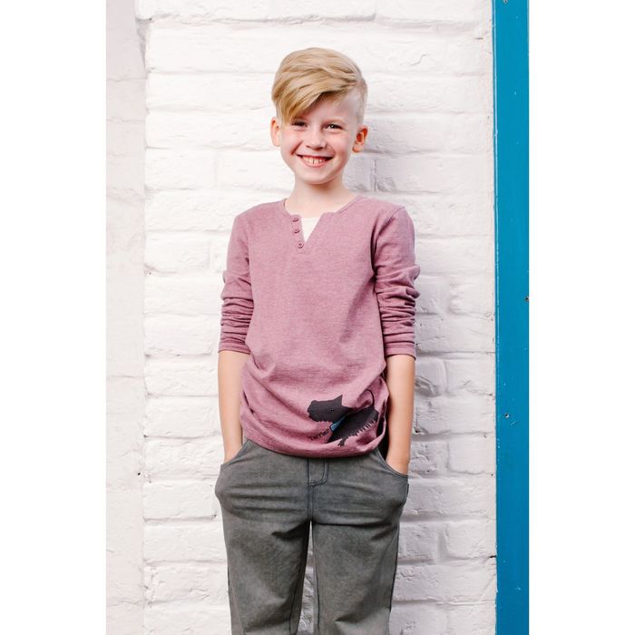 Джемпер для мальчика, рост 116 см, цвет сиреневый 152-316-14