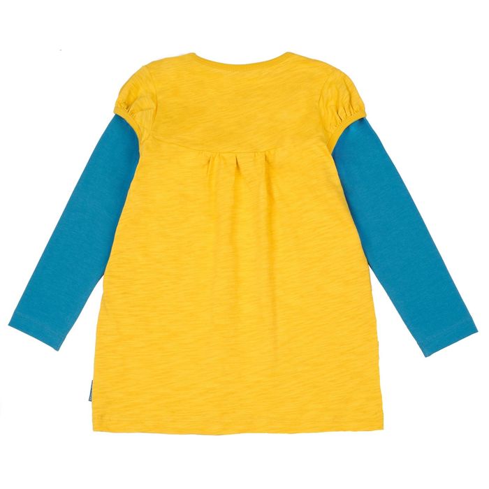 Джемпер для девочки, рост 134 см, цвет горчичный 151-316-50