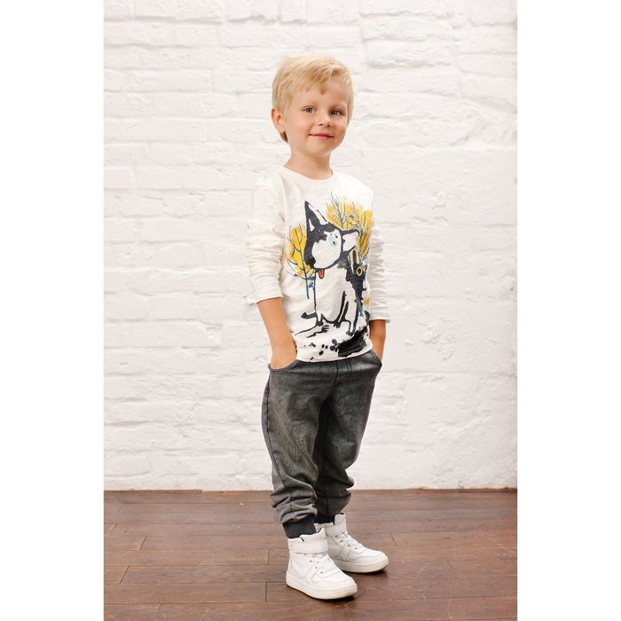 Джемпер для мальчика, рост 110 см, цвет белый 152-315-01