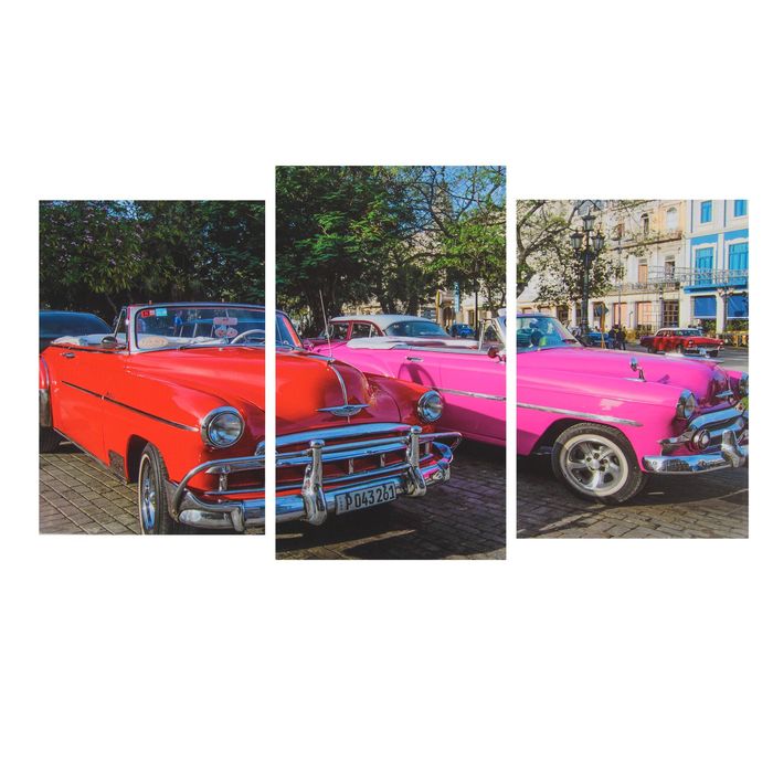 Модульная картина на подрамнике "Стоянка", 100×53 см