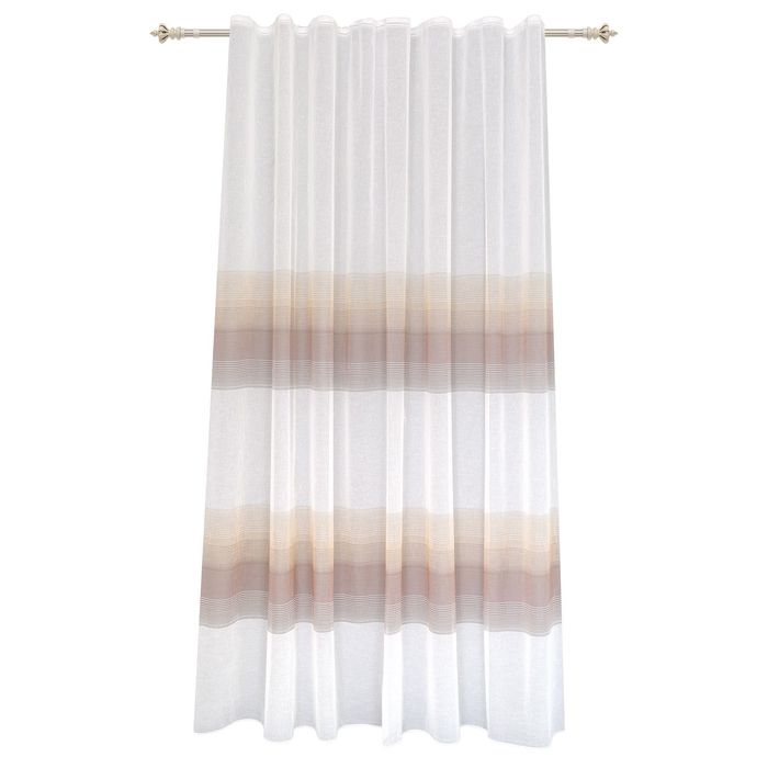 Штора "Натюр" 300х260 см, шт.лента, сетка,коричневый, 76 гр/м2, п/э 100%