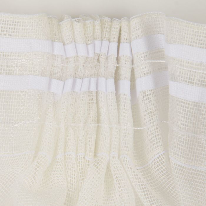 Штора "Грация", 300х260 см, шт.лента,сетка,молочный, 74 гр/м2, п/э 100%