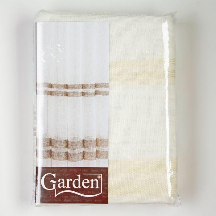 Штора "Грация", 300х260 см, шт.лента,сетка,молочный, 74 гр/м2, п/э 100%