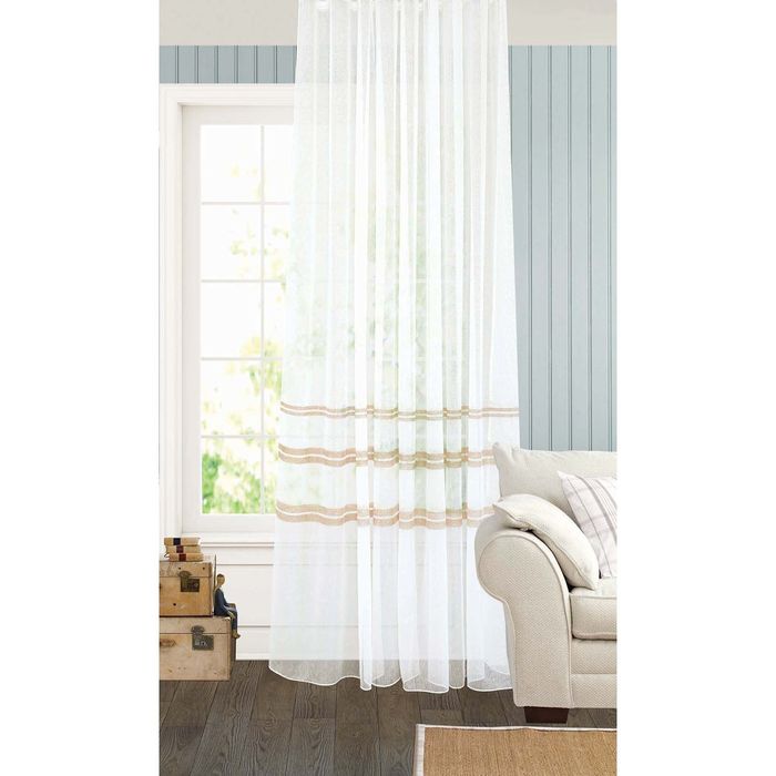 Штора "Грация", 300х260 см, шт.лента,сетка,светло-коричневый, 74 гр/м2, п/э 100%